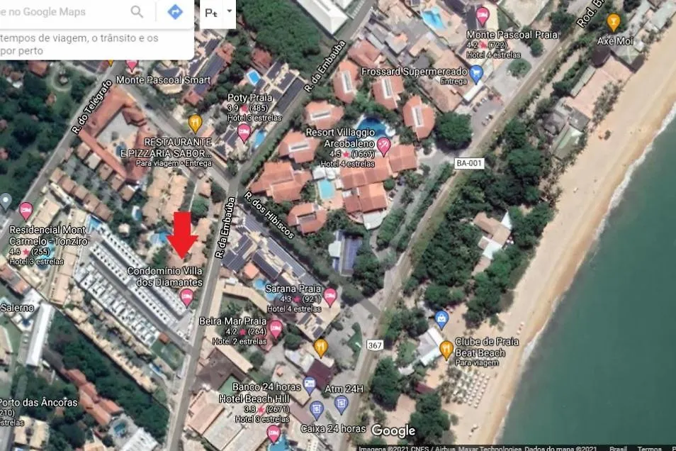 Daire Excelente E Bem Montado Apartamento 2 Quartos, 150 Mts Da Praia Porto Seguro